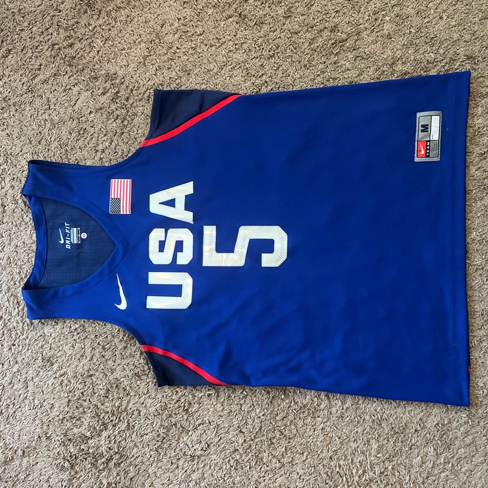 COPY - Nike USA Blue and Red Basketball Jersey